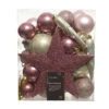 Kit De Décoration De Sapin De Noël Novae Multi Rose Poudré/Perle/ Vieux Rose -Village de Noel 020060