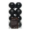 Lot De 16 Boules De Noël (D40 Mm) Alpine Noir -Village de Noel 021716