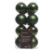Lot De 16 Boules De Noël (D40 Mm) Alpine Vert Sapin -Village de Noel 021802