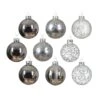 Lot De 13 Boules De Noël (D70 Mm) Cristal En Verre Argent -Village de Noel 1 3 cristal boule verre argent 128934 1685966663