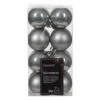 Lot De 16 Boules De Noël (D40 Mm) Alpine Gris Marbre -Village de Noel 1 6 boules alpine boule incassable gris marbre 128452 1686312116