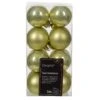 Lot De 16 Boules De Noël (D40 Mm) Alpine Pistache -Village de Noel 1 6 boules alpine boule pistache 128451 1686311531