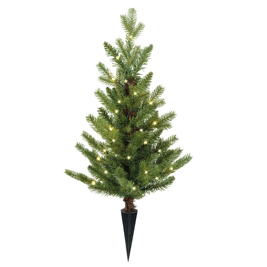 Sapin De Noël Artificiel Lumineux Allix à Piquer Dans Le Sol H60 Cm Blanc Chaud 4 Sapin De Noël Artificiel Lumineux Allix à Piquer Dans Le Sol H60 Cm Blanc Chaud – Image 2