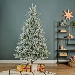 Sapin Artificiel De Noël Allix H180 Cm Vert Enneigé