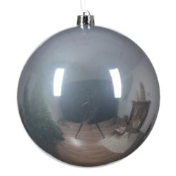 Boule De Noël (D140 Mm) Alpine Bleu Vaporeux