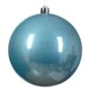 Boule De Noël (D140 Mm) Alpine Bleu Pétillant