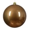 Boule De Noël (D140 Mm) Alpine Brun Gingembre -Village de Noel 1 alpine boule incassable brillant brun gingembre 128460 1686563972