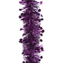 Guirlande De Noël (D9 Cm) étoilée Alpine Violet