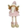 Ange De Noël Astrid H35 Cm -Village de Noel 1 ange polyesther l15 00 w8 00 h35 00cm rose 101305 1624023370