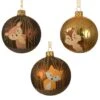 Lot De 6 Boules De Noël En Verre Foxy Cannelle -Village de Noel 1 bo te 6 en verre boule verre mat animaux foret 3ass dia8 00cm assortie 116362 1653903202