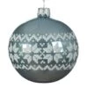 Lot De 6 Boules De Noël En Verre (D80 Mm) Nordic Bleu Brumeux -Village de Noel 1 bo te 6 en verre boules verre brillant bord nordic dia8 00cm bleu brumeux 115948 1653916470