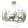 Lot De 6 Boules De Noël En Verre (D80 Mm) Renne Transparent -Village de Noel 1 bo te 6 en verre boules verre transp renne dans foret dia8 00cm transparent 115957 1653916303