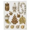Kit De Décoration De Sapin De Noël Manaé Or 1 Kit De Décoration De Sapin De Noël Manaé Or -Village de Noel 1 boite mix bonhomme neige voiture sapin flocon 128893 1685967274
