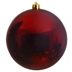 Boule De Noël (D140 Mm) Alpine Bordeaux