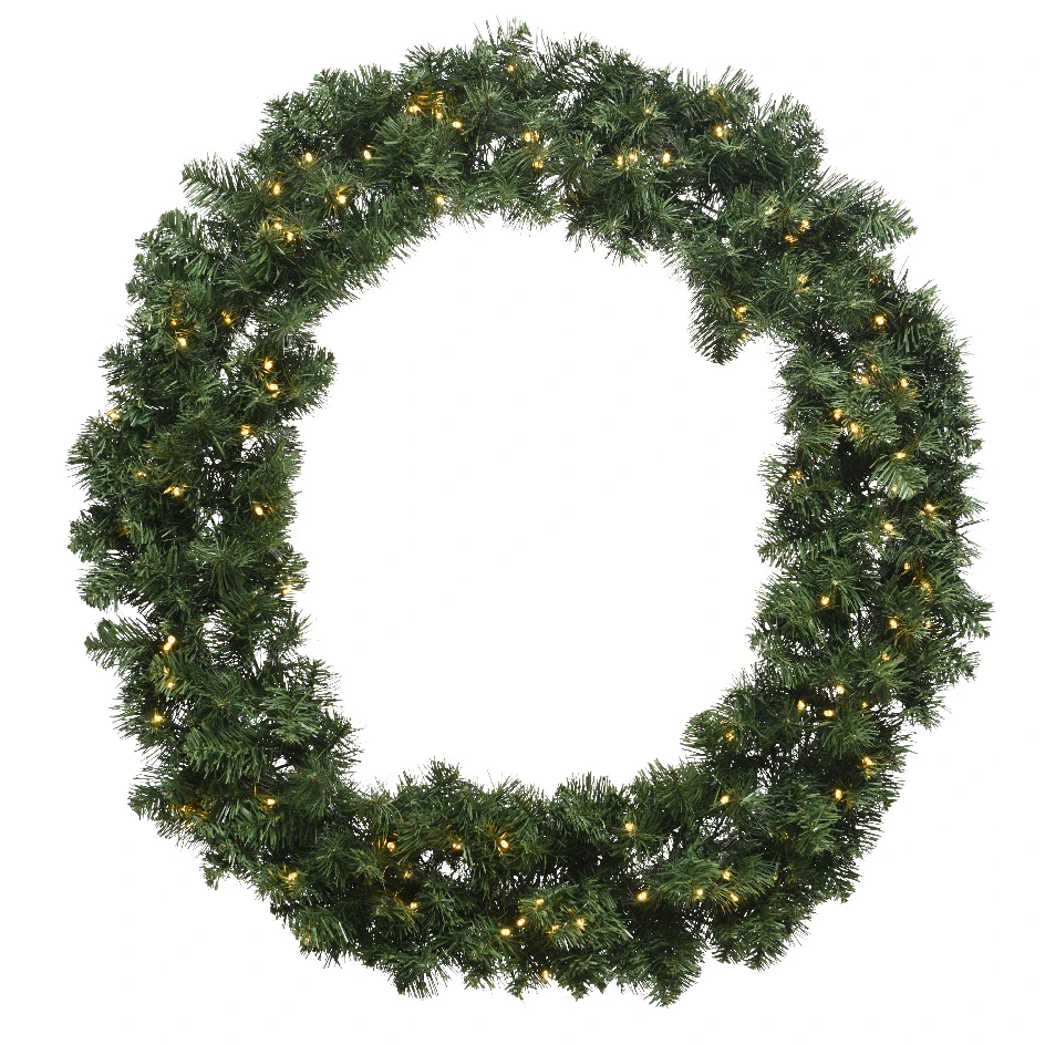 Couronne De Noël Lumineuse Royal D50 Cm Vert/ Blanc Chaud 3 Couronne De Noël Lumineuse Royal D50 Cm Vert/ Blanc Chaud