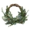 Couronne De Noël Artemisia -Village de Noel 1 couronne deco feuilles pom pin 40x40x12cm vert 85670 1589879501