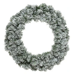 Couronne De Noël Royal Vert Enneigé 50 Cm