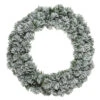 Couronne De Noël Royal Vert Enneigé 60 Cm -Village de Noel 1 couronne royal enneigee r n200 tips r n 60cm vert blanc 71003