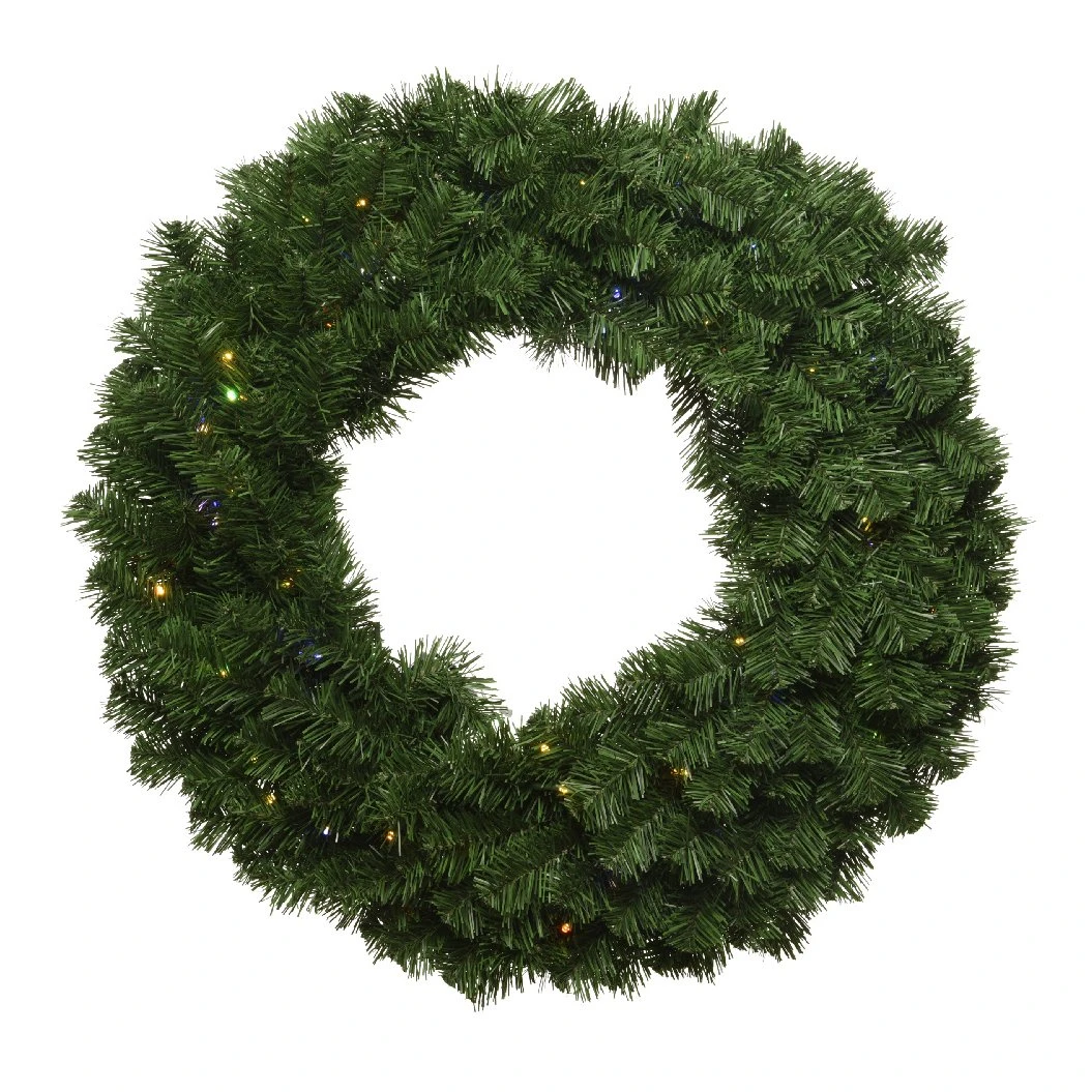 Couronne De Noël Lumineuse Clignotante Royal D60 Cm Vert Multicolore 4 Couronne De Noël Lumineuse Clignotante Royal D60 Cm Vert Multicolore – Image 2