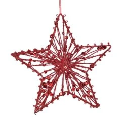 Etoile De Noël à Suspendre Ora Rouge