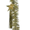 Guirlande De Noël (D10 Cm) étoilée Ariane Argent Et Or -Village de Noel 1 guirl scintill ornement 4ply r nbrillant 50 microns r na 4 etoiles ornement dia10x200cm or argent 70707