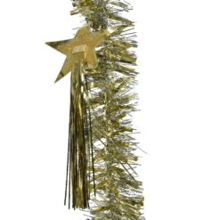 Guirlande De Noël (D10 Cm) étoilée Ariane Argent Et Or