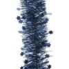 Guirlande De Noël (D10 Cm) étoilée Alpine Bleu Nuit -Village de Noel 1 guirlande etoile scint br 4pli dia10x270cm bleu nuit 53976
