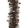Guirlande De Noël (D10 Cm) étoilée Alpine Marron Foncé -Village de Noel 1 guirlande scintillante pvc etoiles dia10 00 l270 00cm brun fonce 100447 1624364610