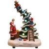 Scène De Vie Illuminée Et Musicale à Piles Père-Noël Fun -Village de Noel 1 led arbre anime int pile theme christmas fun arbre anime a enf p noel multi 85877 1589873825