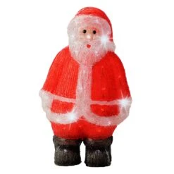 Père Noël Lumineux Solaire Ulysse Blanc Froid 50 LED -Village de Noel 1 led figurine bo ext rieur l21 00 w30 00 h50 00cm 50l blanc froid 102292 1624527562