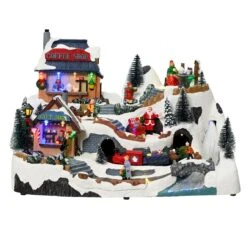 Village De Noël Lumineux Vacances En Montagne