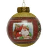 Boule De Noël (D400 Mm) Santa Clauss Rouge -Village de Noel 1 maxi boule deco plast r na paill r na chap et fil or r nemb d sac poly r nemb dans carton dia 40cm r n rouge 86045 1589375942