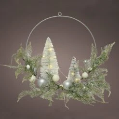 Couronne De Noël Lumineuse Soraya Blanc Chaud
