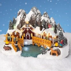 Village De Noël Lumineux Et Musical à Piles Norvège
