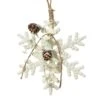Flocon De Noël à Suspendre Crystal Blanc -Village de Noel 1 mod a flocon neige plastique perle plastique pomme pin plastique feuille pe 128486 1685708141