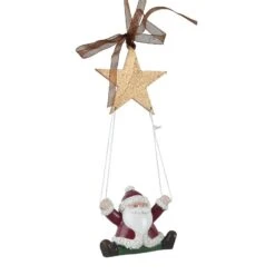 Père Noël à Suspendre Volant Multicolore -Village de Noel 1 mod a pere noel polyresine ornement pere noel 2ass 128507 1685526048