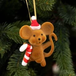 Souris De Noël Patzy Marron