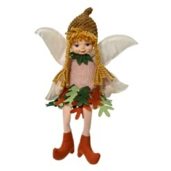 Fée De Noël Noémie 41 Cm Rose -Village de Noel 1 mod b fee polyester 128620 1685535624