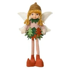 Fée De Noël Mélusine 53 Cm Rose -Village de Noel 1 mod b fee polyester 128649 1685535526