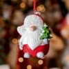 Lutin De Noël Jack De Noël à Suspendre Rouge -Village de Noel 1 mod b gnome polyresine gnome 128740 1687505016