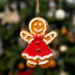 Pain D'épice Marcy De Noël à Suspendre Rouge