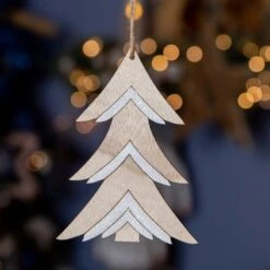 Sapin De Noël à Suspendre Maé Blanc