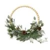 Couronne De Noël Perléa D40 Cm -Village de Noel 1 modern couronne paillettes boules bois pommes pin eucalyptus 129127 1685694387