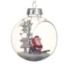 Lot De 12 Boules De Noël (D80 Mm) Santo Transparent -Village de Noel 1 plateau a 12 boule incassable transparent paysage interieur 2ass dia8 00cm transparent 116407 1654002851