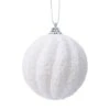 Lot De 12 Boules De Noël (D80 Mm) Etincelle Blanc -Village de Noel 1 plateau a 12 boule mousse paillettes paillettes dia8 00cm blanc d hiver 116194 1653910840