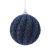Lot De 12 Boules De Noël (D80 Mm) Etincelle Bleu Nuit -Village de Noel 1 plateau a 12 boule mousse paillettes paillettes dia8 00cm bleu nuit 116185 1653910948