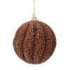 Lot De 12 Boules De Noël (D80 Mm) Etincelle Cannelle -Village de Noel 1 plateau a 12 boule mousse paillettes paillettes dia8 00cm cannelle 116188 1653910919