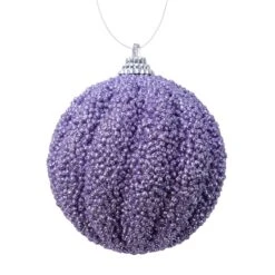 Lot De 12 Boules De Noël (D80 Mm) Etincelle Violet -Village de Noel 1 plateau a 12 boule mousse paillettes paillettes dia8 00cm mauve bruy re 116170 1653911235