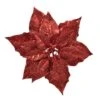 Poinsettia De Noël Pailletées (D23 Cm) Sur Clip Rouge -Village de Noel 1 poinsettia poinsettia sur clip plastique paillettes dia23 00 h7 00cm rouge 115498 1653989381
