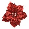 Poinsettia De Noël (D26 Cm) Sur Clip Rouge -Village de Noel 1 poinsettia poinsettia sur clip polyester dia26 00 h8 00cm rouge 115537 1653985985